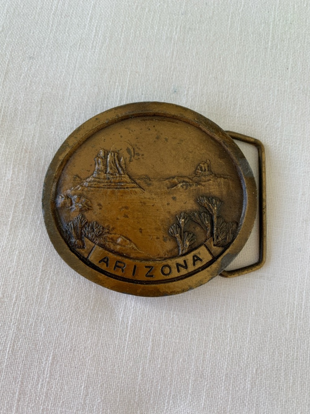 Arizona Belt Buckle - Indiana Metal Craft - Vintage -1980